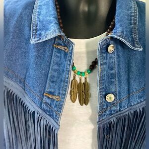 Men’s Native American Feather Necklace 🪶